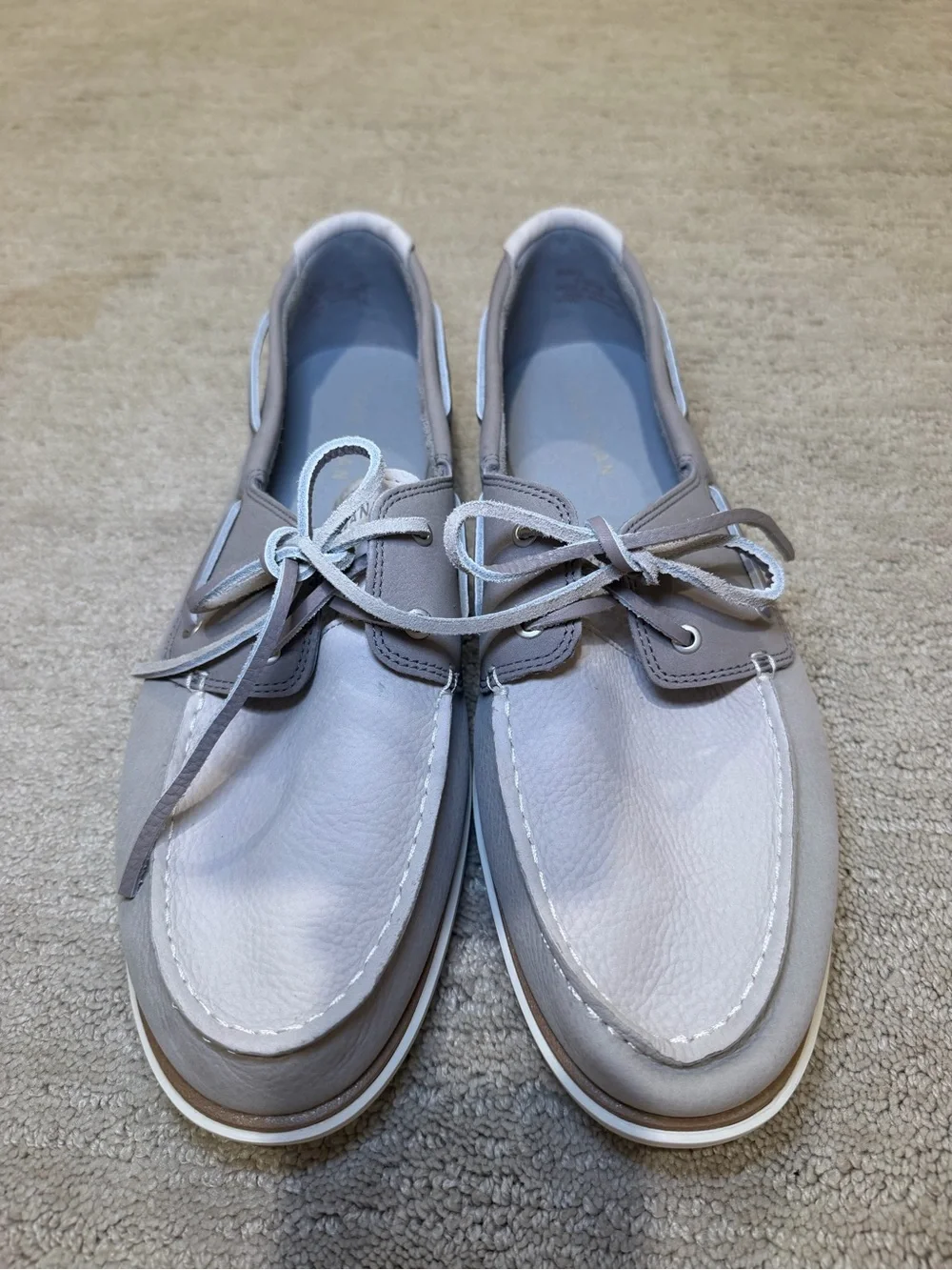 NWOT Cole Haan Men's Grandpro Windward Boat Shoe in Grey Size 12